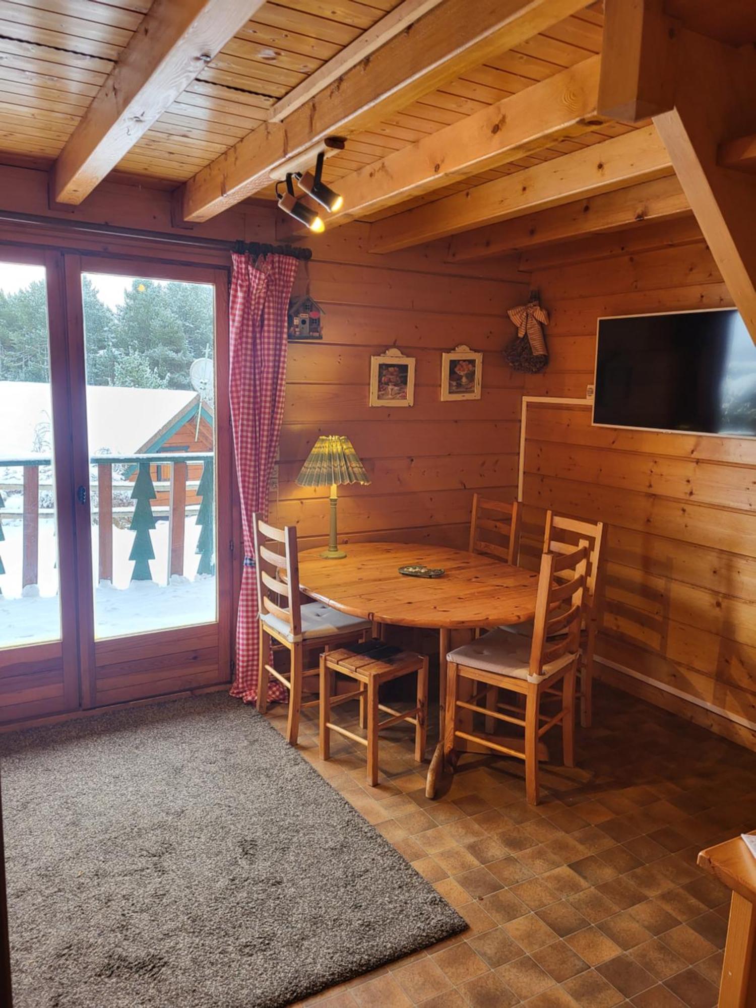 Maison de bois finlandaise au pied des pistes Bolquere Pyrenees 2000 Extérieur photo